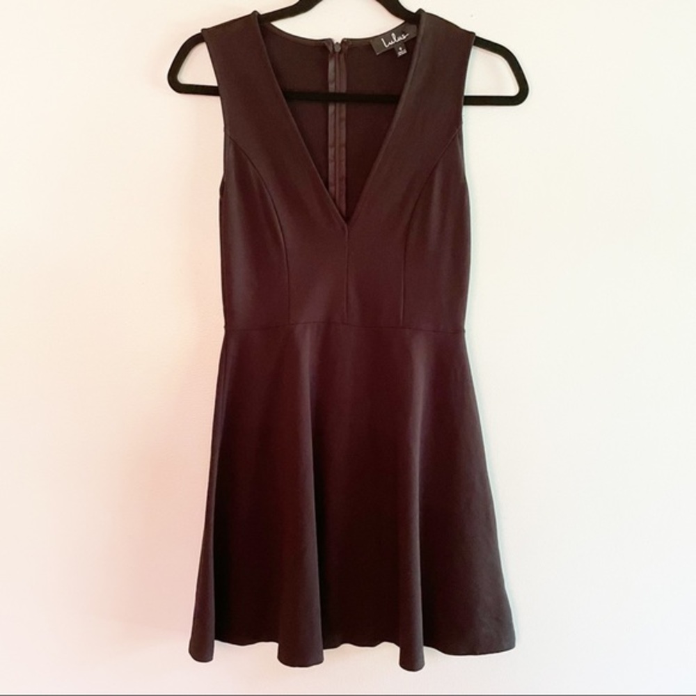 Lulus Black Fit & Flare Sleeveless Dress